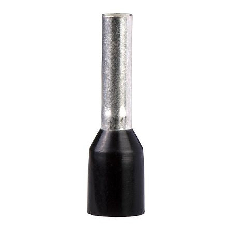 Schneider Electric, AZ5D Insulated Cable End, 8 mm Pin Length, 2 mm Pin Diameter, Black from 16 AWG to 16 AWG Wire Size