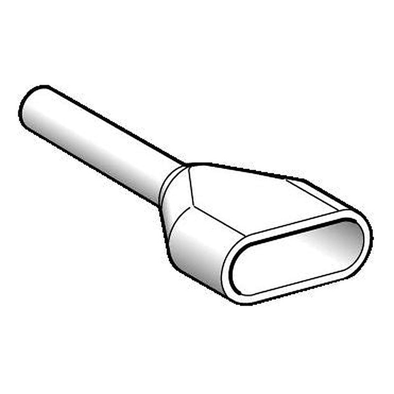 Schneider Electric, Linergy AZ5 Insulated Crimp Bootlace Ferrule, 8 mm Pin Length, 1.7 mm Pin Diameter, White from 22