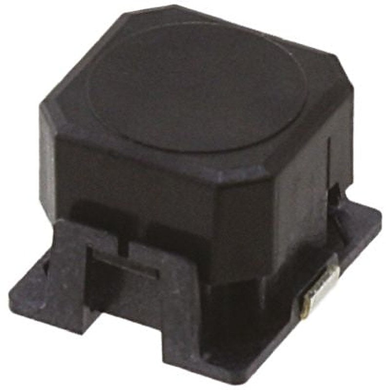 Omron IP57 Black Tactile Switch Cap, 2.36 mm, SPST 4 V dc, Surface Mount