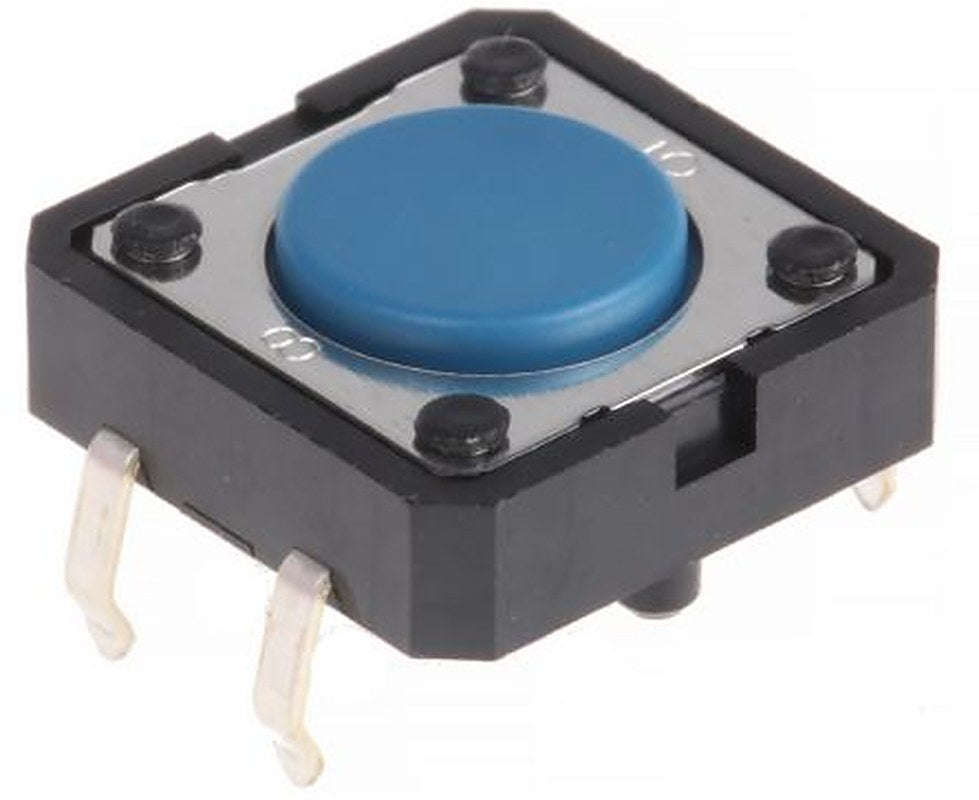 Omron IP00 Blue Tactile Switch Plunger, 0.8 mm, SPST 50mA 24 V dc, Through Hole