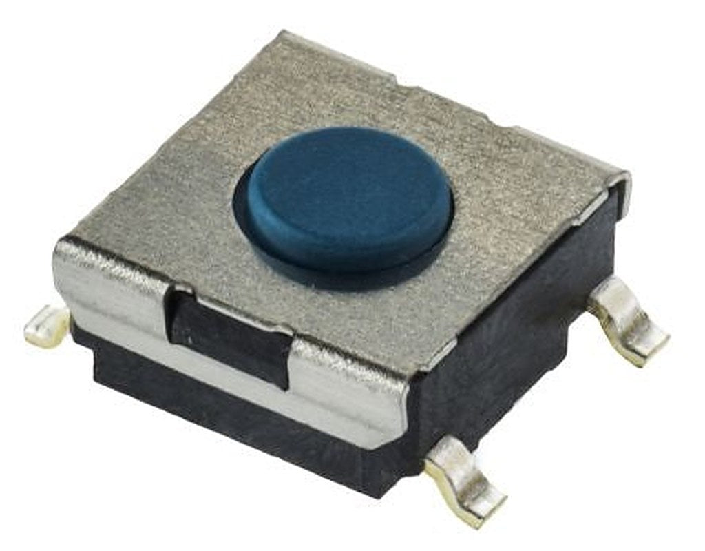 Omron IP00 Tactile Switch Tactile, 0.5 mm, SPST 50mA 24 V dc, Through Hole