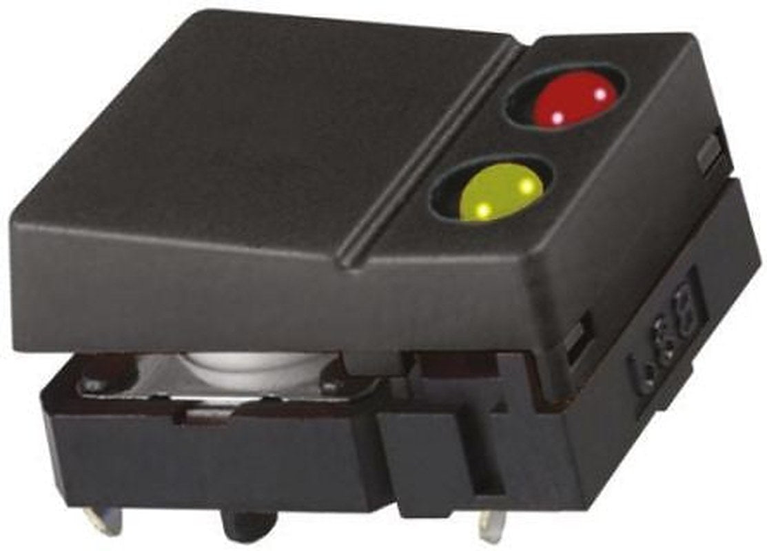 Omron Black Tactile Switch Button, 6.8 mm, SPST 50mA 24 V dc, Through Hole