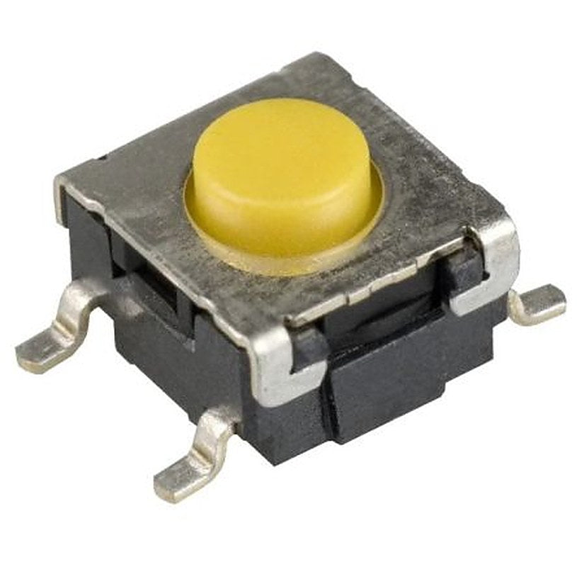 Omron Black Tactile Switch Button, 0.55 mm, SPST 50mA 24 V dc, Surface