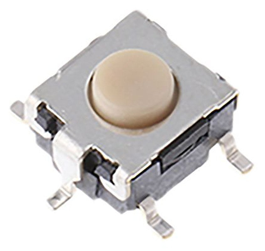 Omron Tactile Switch Button, 0.8 mm, SPST 50mA 24 V dc, Through Hole