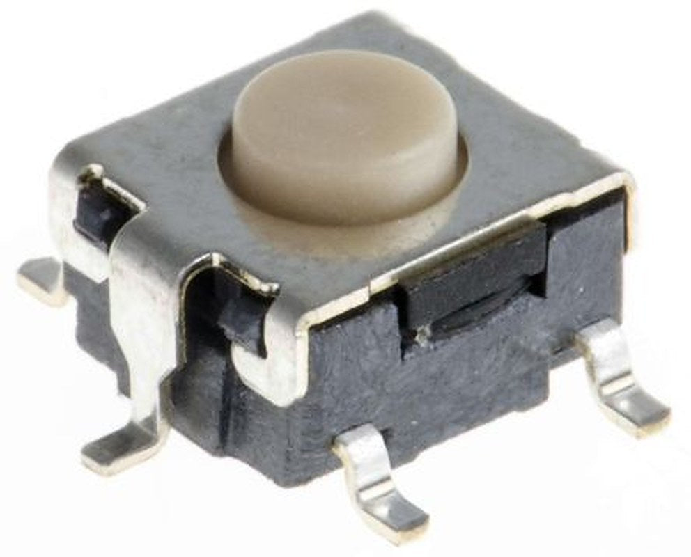Omron Tactile Switch Button, 0.8 mm, SPST 50mA 24 V dc, Through Hole