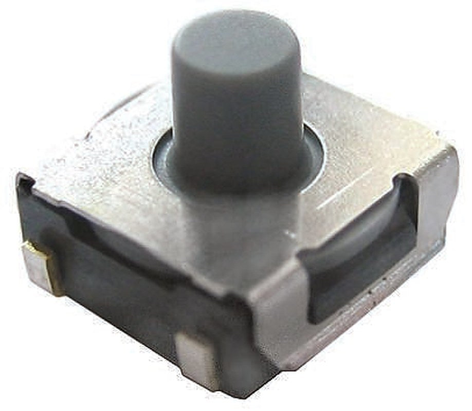Omron IP67 Grey Tactile Switch Plunger, 2.6 mm, SPST 50mA 24 V dc, Surface