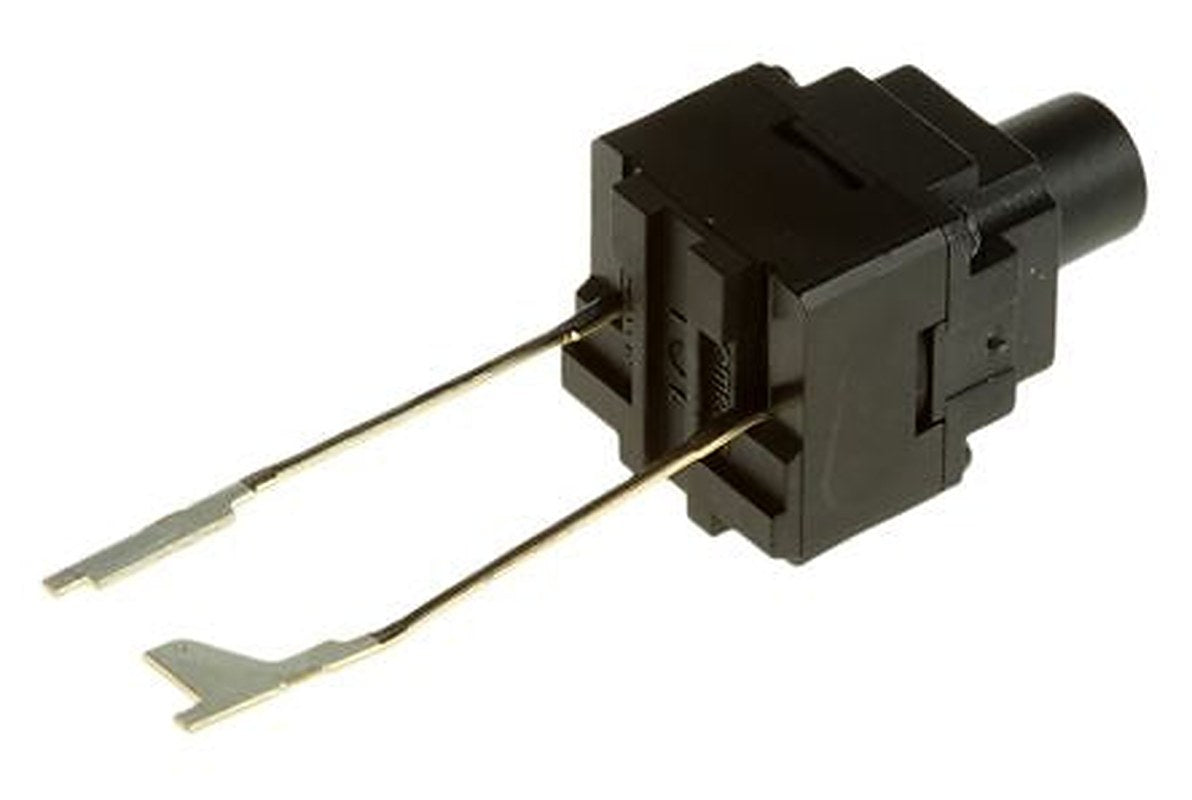 Omron IP67 Black Tactile Switch Push Button, 4 mm, SPST 50mA 24 V dc