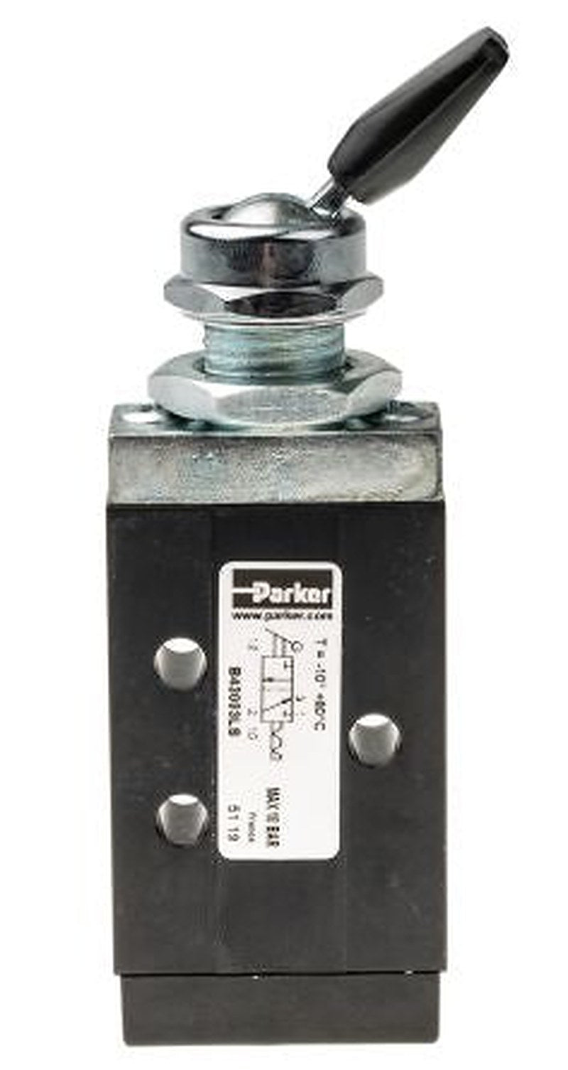 Parker Lever Pneumatic Manual Control Valve B43 Series, G G 1/8, III B