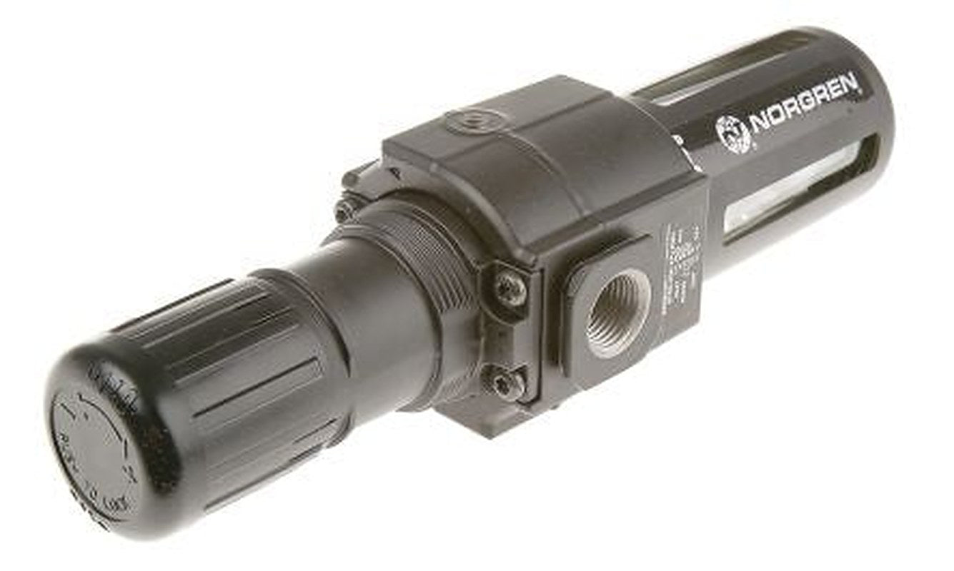 Norgren B74G Filter Regulator, 40 μm, 1/2 in G, Automatic, 10 bar