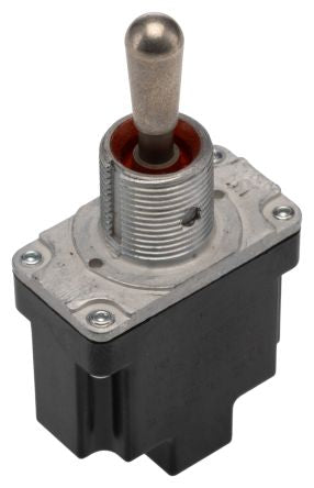 Honeywell Toggle Switch, Bushing Mount, On-Off-On, SPDT, Screw Terminal, 277 V ac