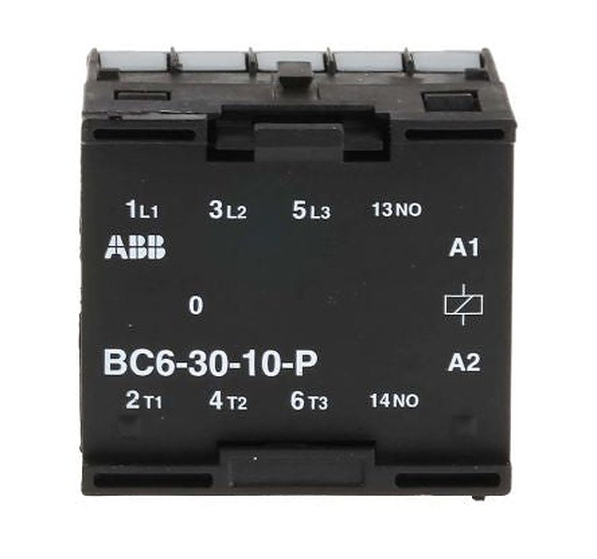 ABB B Contactor, 24V dc Coil, 3-Pole, 6 A, 4 kW 24V dc, 3 NO, 690V ac