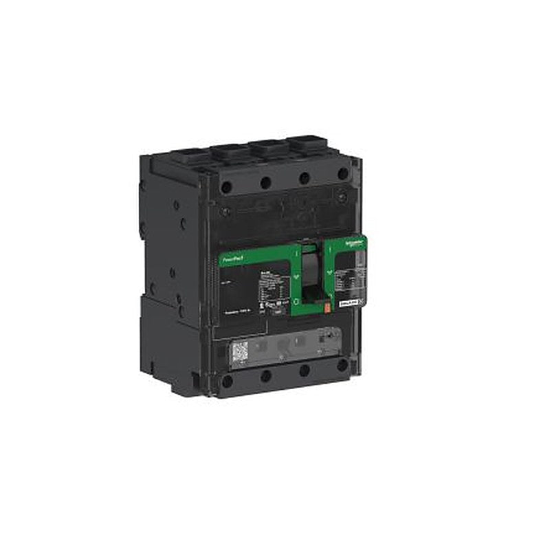 Schneider Electric, PowerPact B, PowerPact Circuit Breaker 4-Pole 100A, Breaking Capacity 18 kA, Clip-on