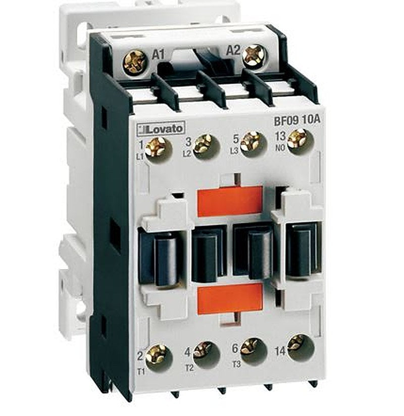 Lovato BF Contactor, 110V ac Coil, 3-Pole, 9 A, 7.5 kW, 1 NC, 690V ac