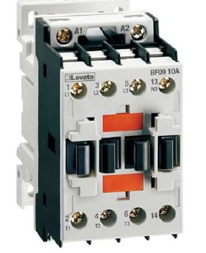 Lovato Contactor, 24V ac Coil, 3-Pole, 12 A, 5 kW 24V ac, 1 NC