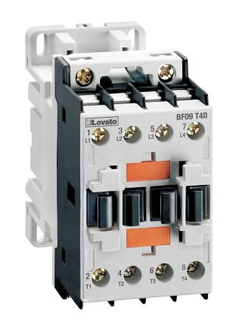 Lovato BF Contactor, 24V ac Coil, 4-Pole, 28 A, 5.5 kW 24V ac, 4 NO, 660 V dc, 690V ac