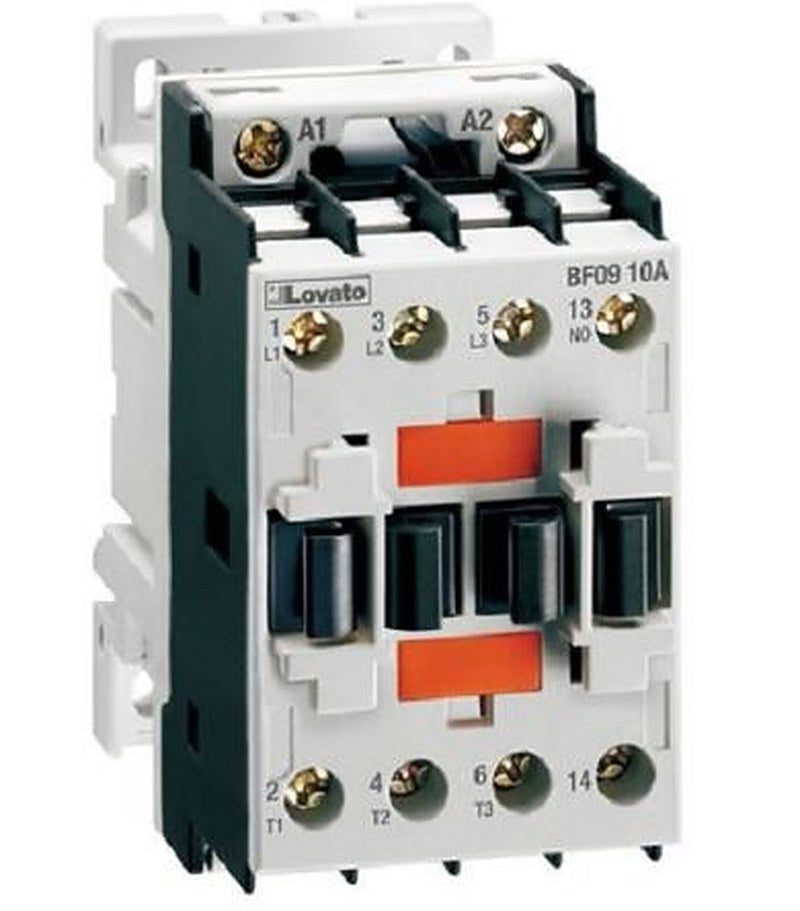 Lovato Contactor, 110V ac Coil, 3-Pole, 18 A, 10 kW 24V, 1 NC