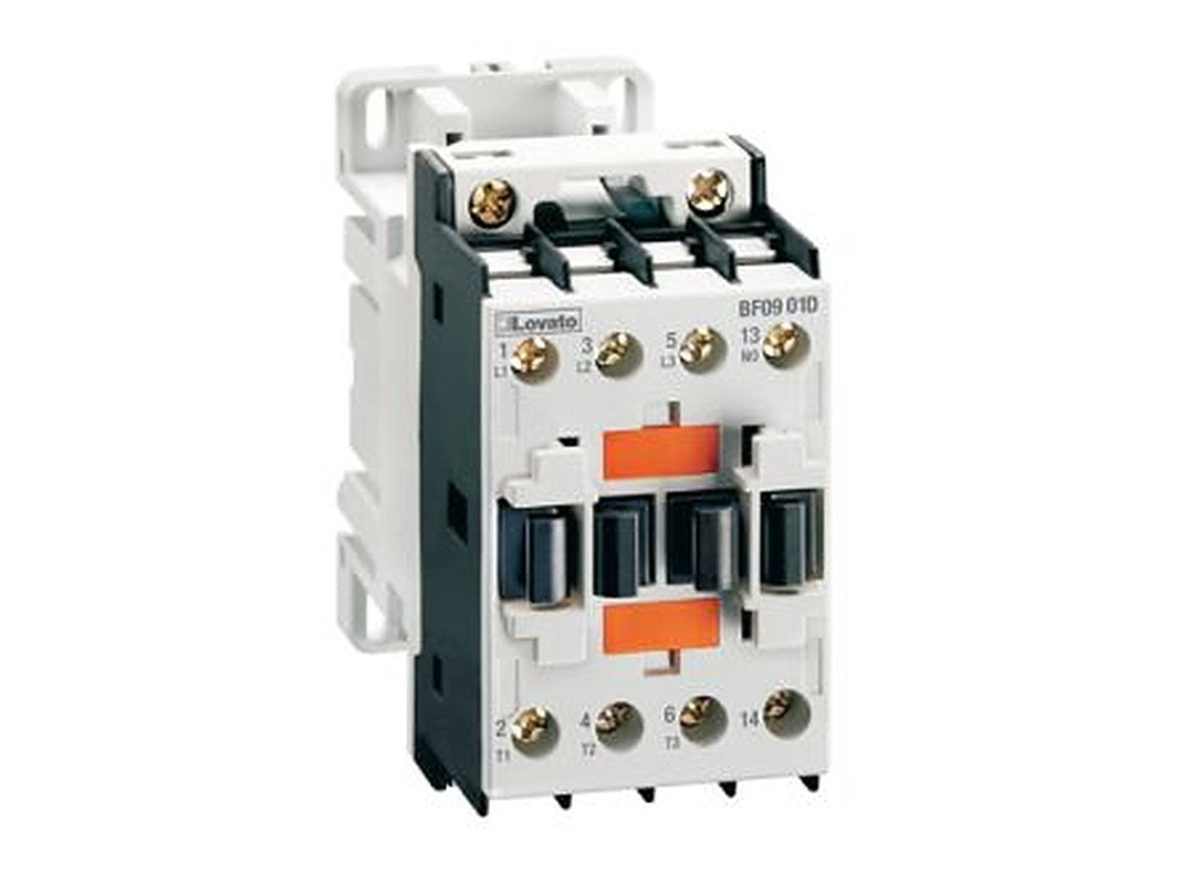 Lovato Contactor, 48V Coil, 3-Pole, 4 kW 48V, 1 NC