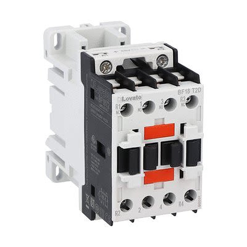 Lovato BF18 Contactor, 24V dc Coil, 4-Pole, 32 A, 36 kW, 2 NO/2 NC, 690V