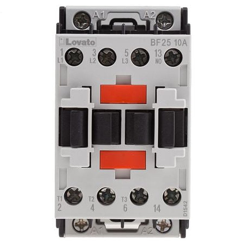 Lovato BF Contactor, 400V ac Coil, 3-Pole, 25 A, 11 kW, 3 NO, 440V ac