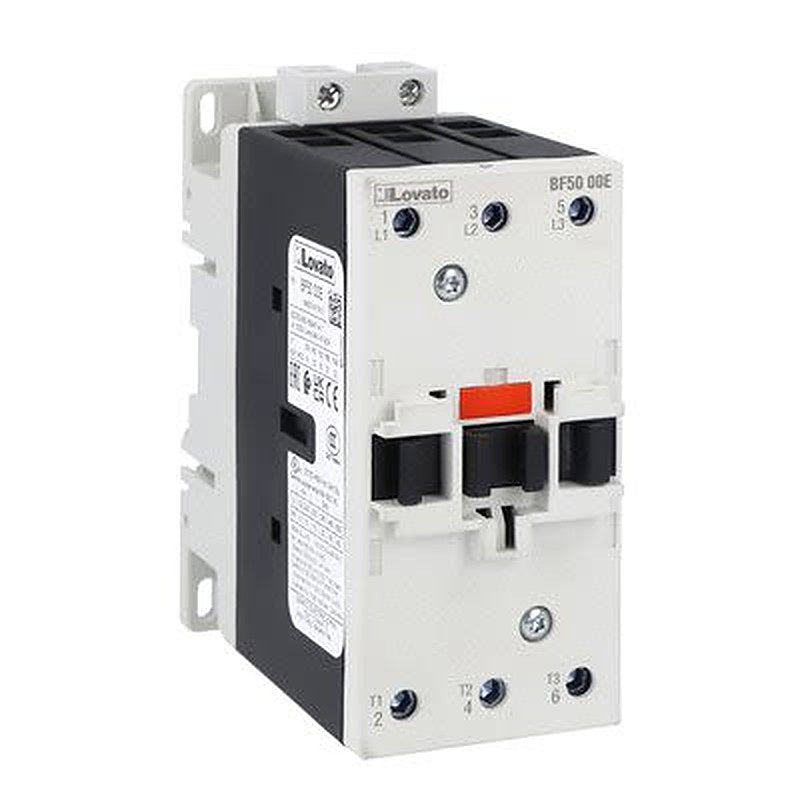 Lovato BF50 Contactor, 100V ac/dc, 250 V ac/dc Coil, 3-Pole, 50 A, 30 kW, 3 NO, 440V