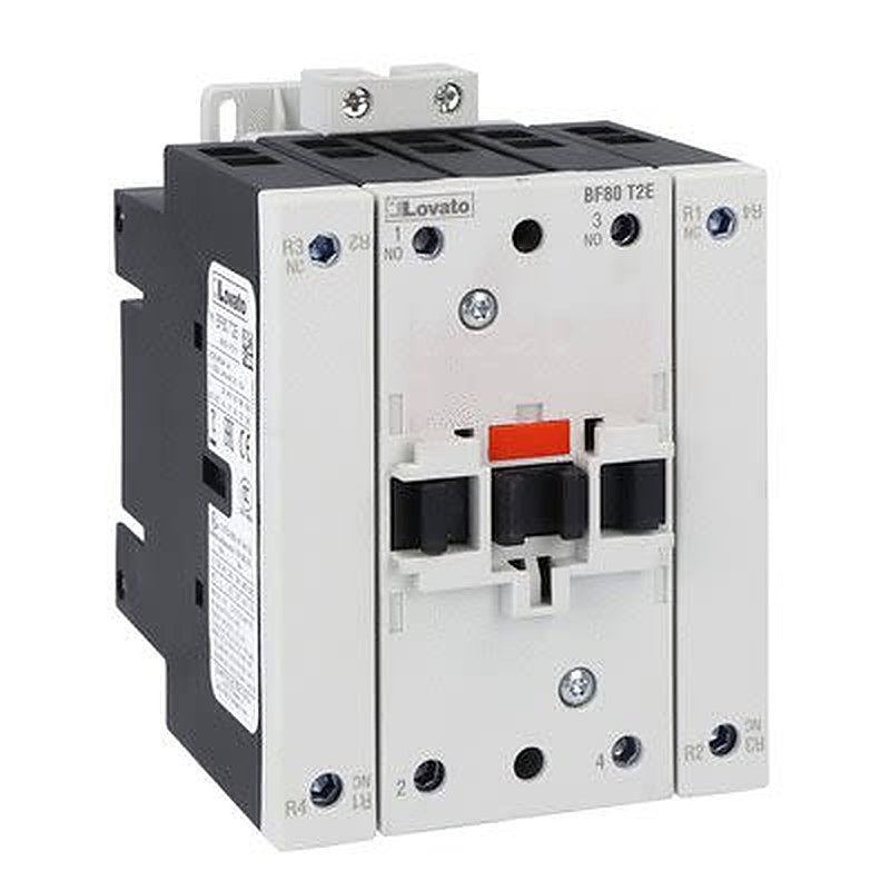 Lovato BF80 Contactor, 110V Coil, 4-Pole, 115 A, 120 kW, 2 NO/2 NC, 690V