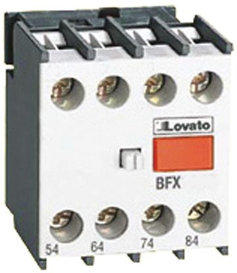Lovato Auxiliary Contact Block, 4 Contact, 1 NO/3 NC, BG, DIN Rail, 10 A, 690V, BFX1013