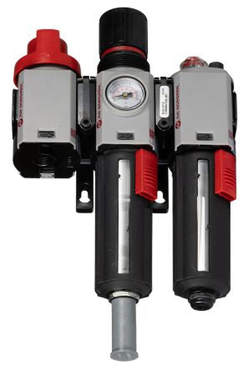 Norgren 1/4 in G Filter Regulator Lubricator, Automatic Drain, 40 μm Filtration Size Integrated Pressure Gauge