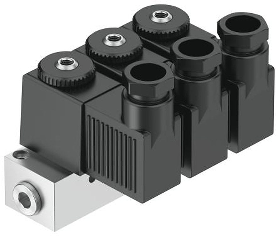 Festo Solenoid Valve - Monostable, Closed, 3x3/2 Way Electric M BMFH-3-3-M5 Series 24V
