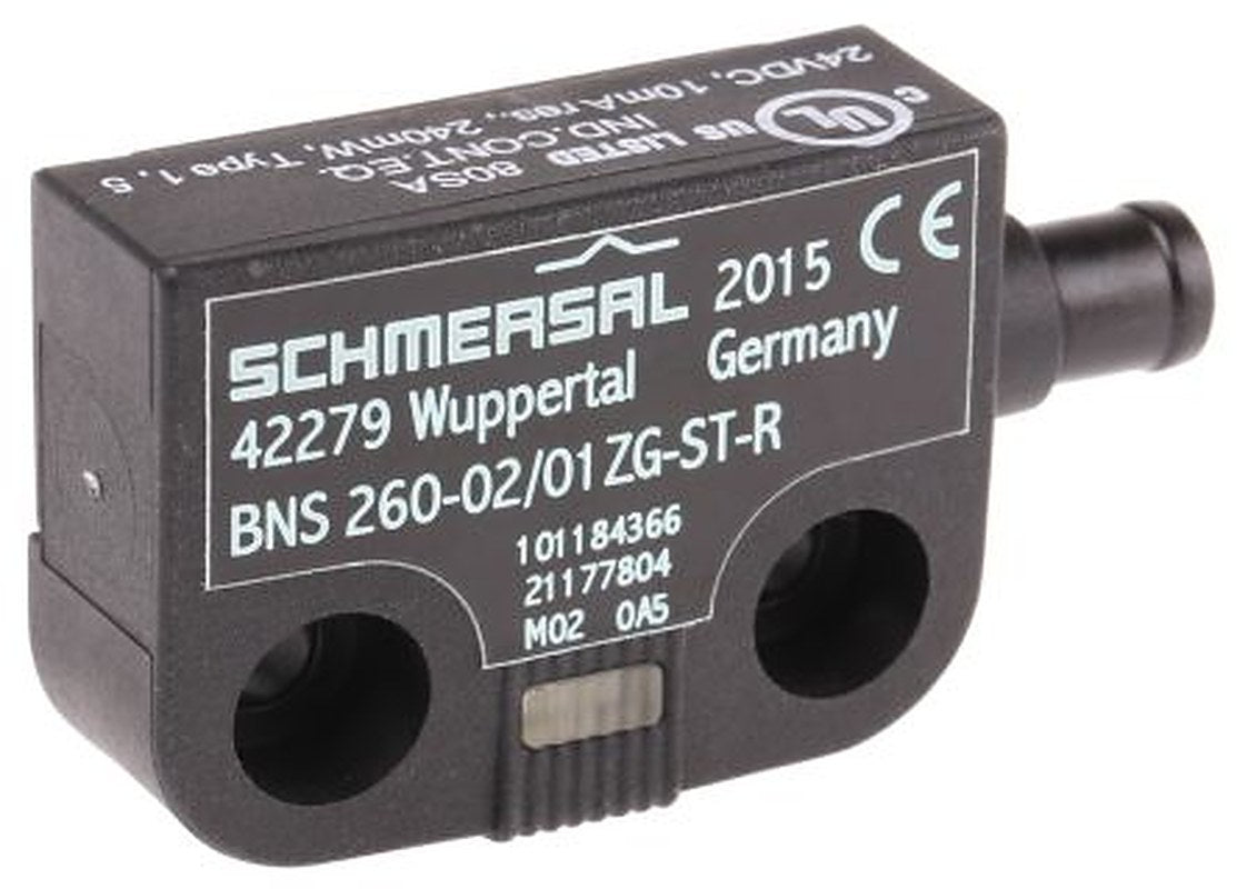 Schmersal BNS260 Series Magnetic Non-Contact Safety Switch, Plastic Housing, 75V dc, 2 NC, M8
