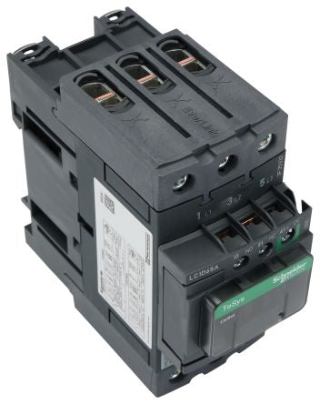 Schneider Electric TeSys D Contactor, 24V dc Coil, 3-Pole, 65 A, 30 kW 24V dc, 3 NO, 690V ac