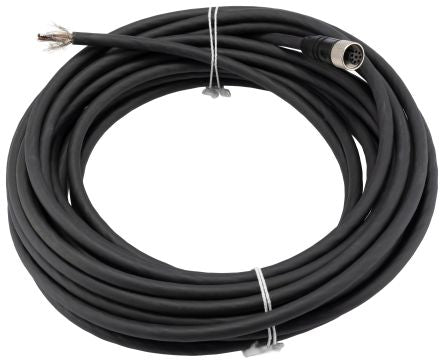 SICK Female 8 way M12 to Unterminated Unterminated Sensor Actuator Cable, 10 m