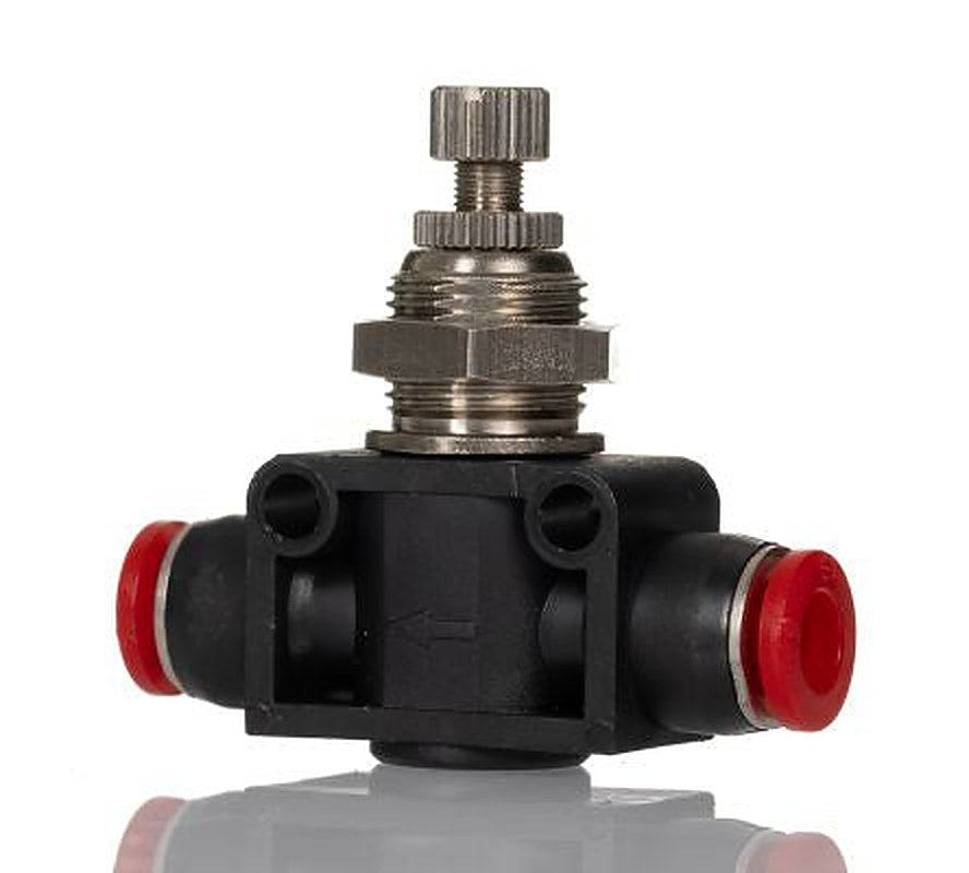 Norgren C00GP Series Uni-Directional Flow Regulator, Inlet Female, Tube 6 mm, Outlet Female Tube 10.5 mm