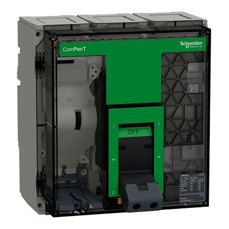 Schneider Electric, ComPact, ComPacT NS Molded Case Circuit Breaker 3-Pole 630A, Breaking Capacity 150 kA, Fixed