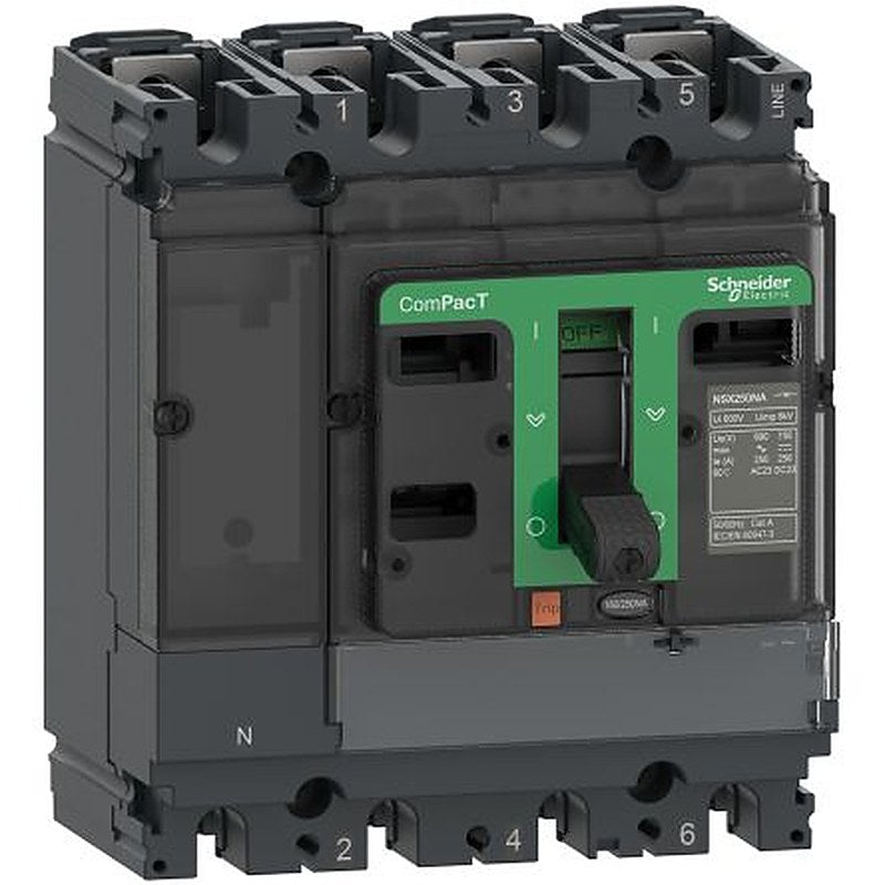 Schneider Electric Fuse Switch Disconnector, 4-Pole, 100A
