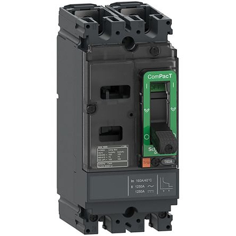 Schneider Electric, ComPact, ComPacT NSX Molded Case Circuit Breaker 2-Pole 30A, Breaking Capacity 5 kA, Fixed