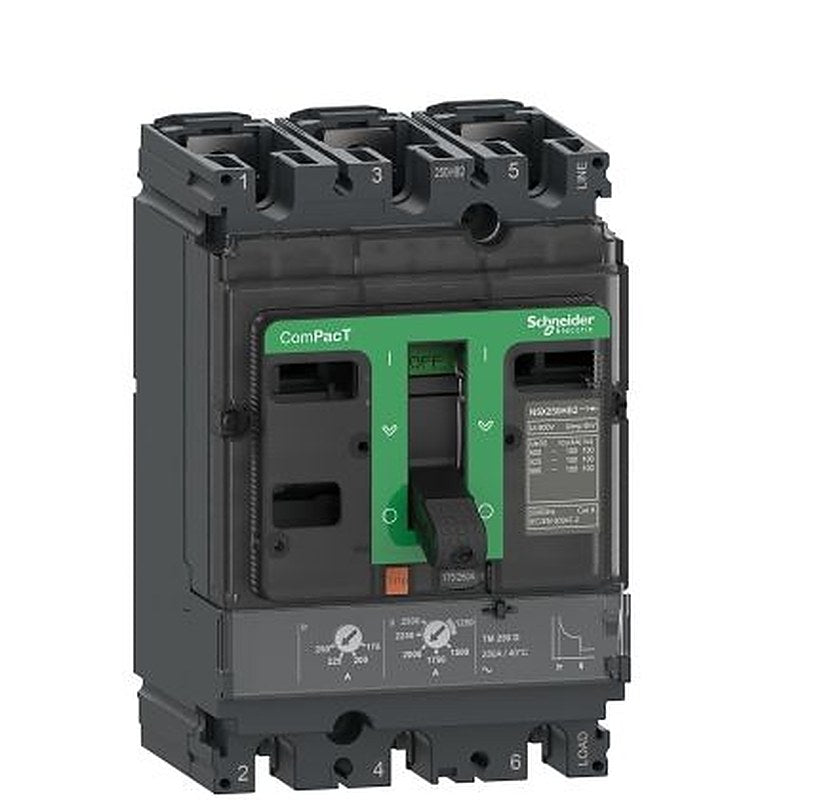 Schneider Electric, ComPact, ComPacT NSX Molded Case Circuit Breaker 3-Pole 32A, Breaking Capacity 36 kA
