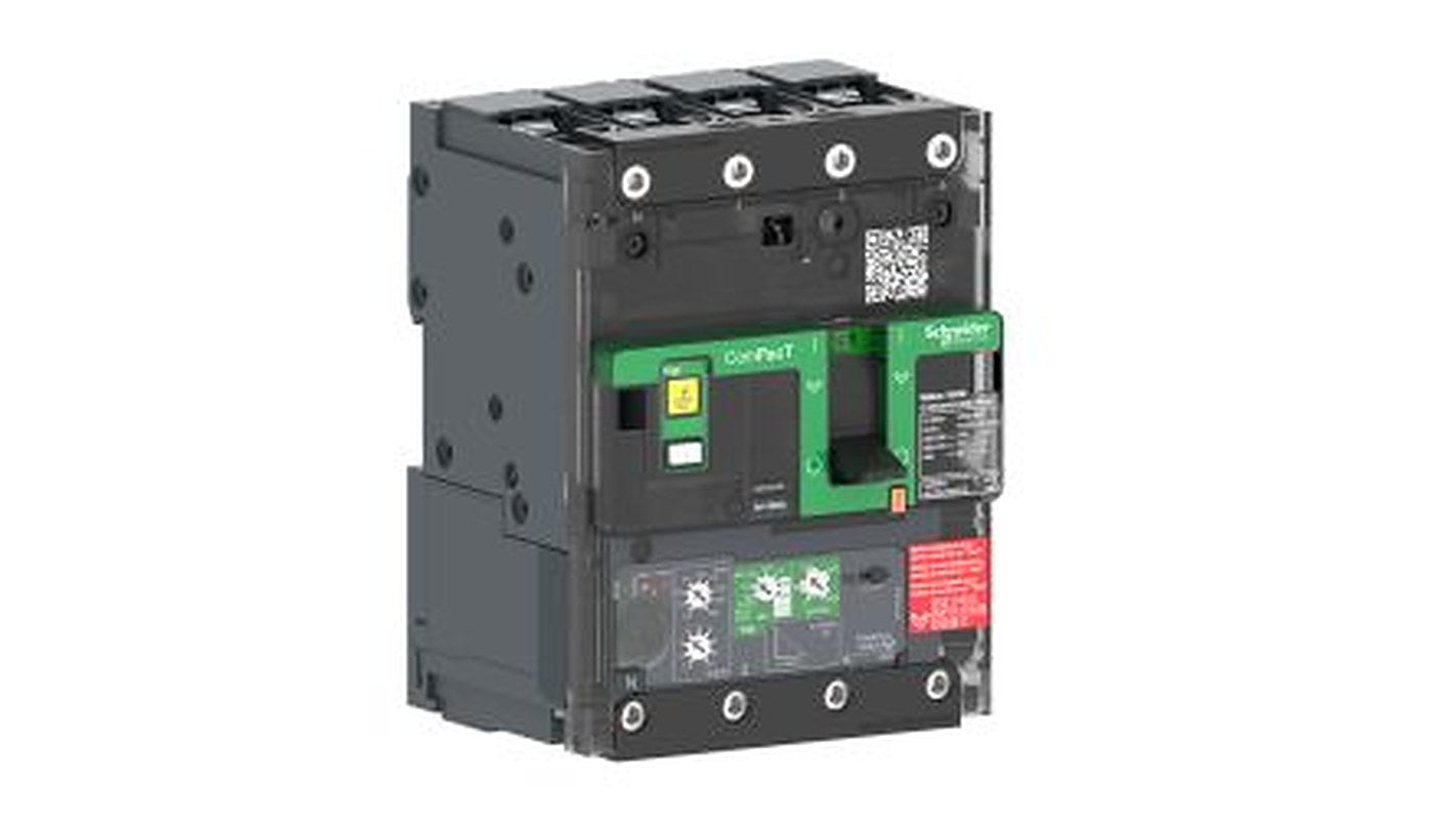 Schneider Electric, ComPact NSX, Compact NSXm Circuit Breaker 4-Pole 25A, Breaking Capacity 25 kA, Fixed