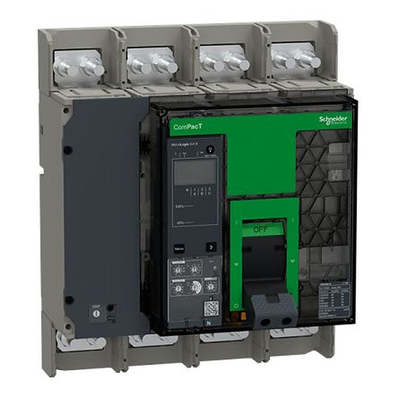Schneider Electric, ComPact, ComPacT NS Molded Case Circuit Breaker 4-Pole 1.25kA, Breaking Capacity 42 kA, Fixed
