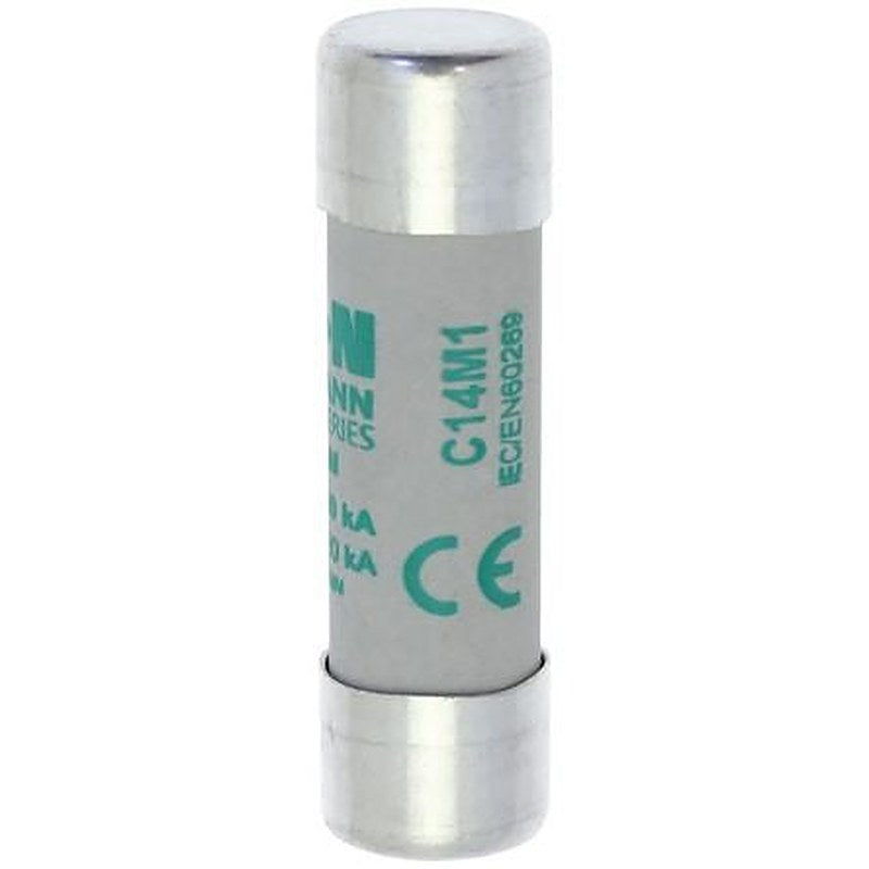 Eaton 1A Ceramic Cartridge Fuse, 14 x 51 mm