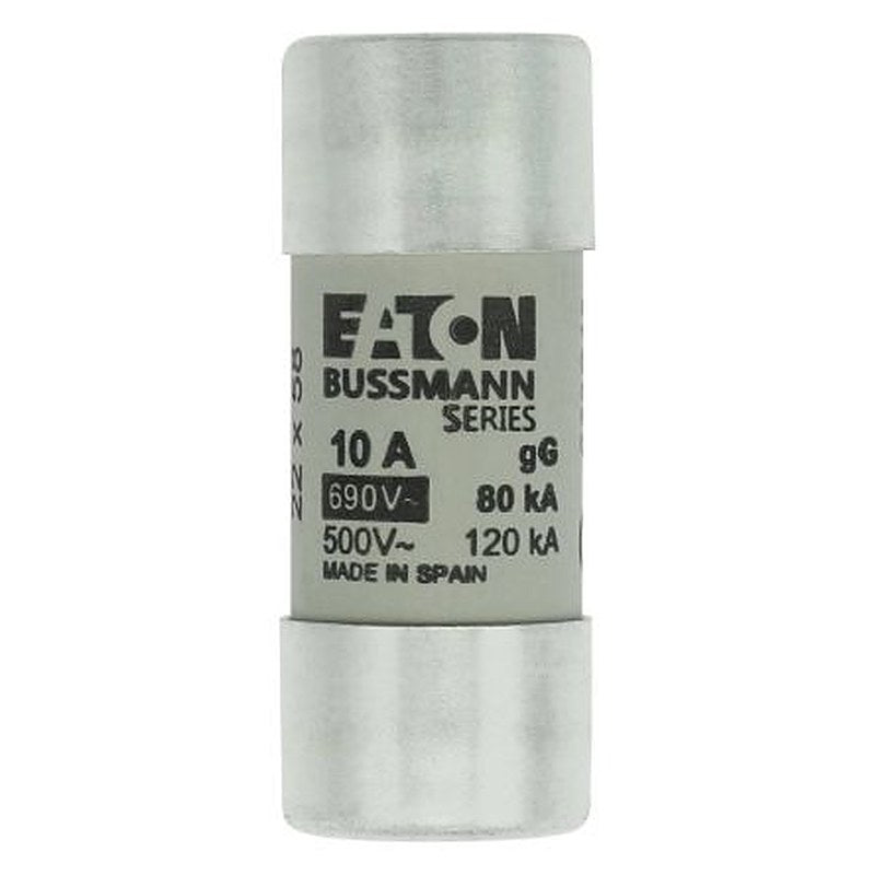 Eaton 10A Ceramic Cartridge Fuse, 22 x 58 mm