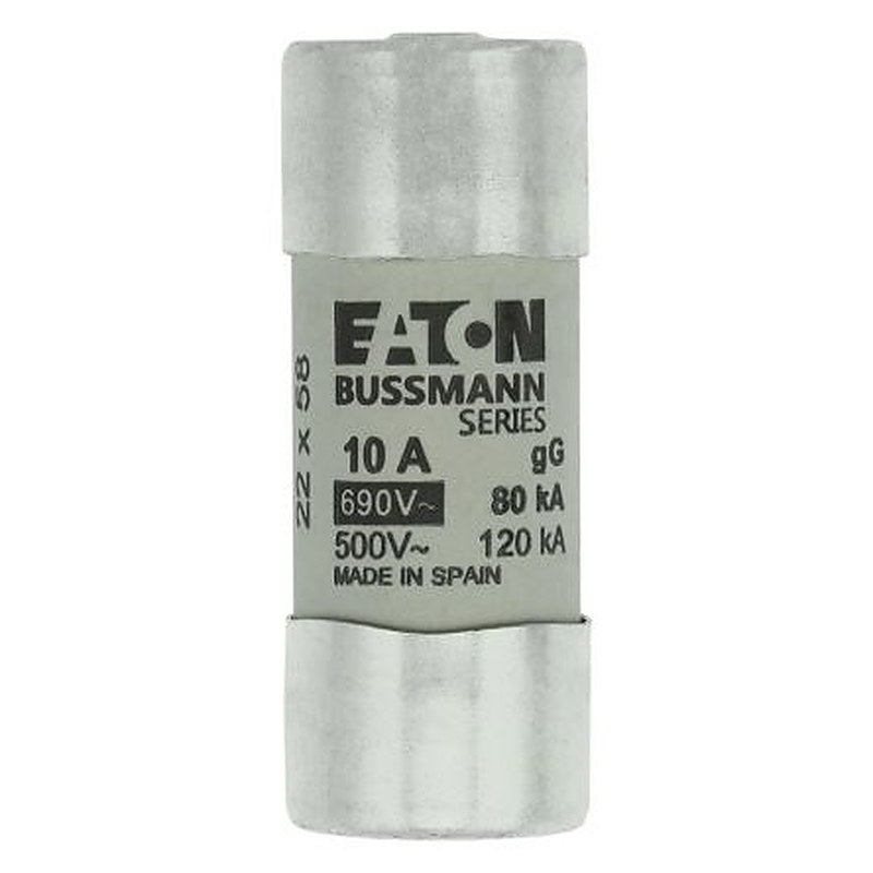 Eaton 10A Cartridge Fuse, 22 x 58 mm