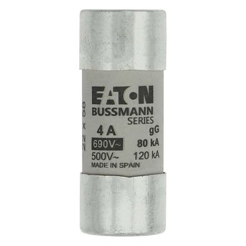 Eaton 4A Ceramic Cartridge Fuse, 22 x 58 mm