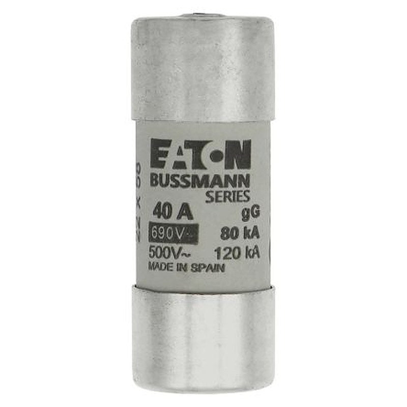 Eaton 40A Cartridge Fuse, 22 x 58 mm