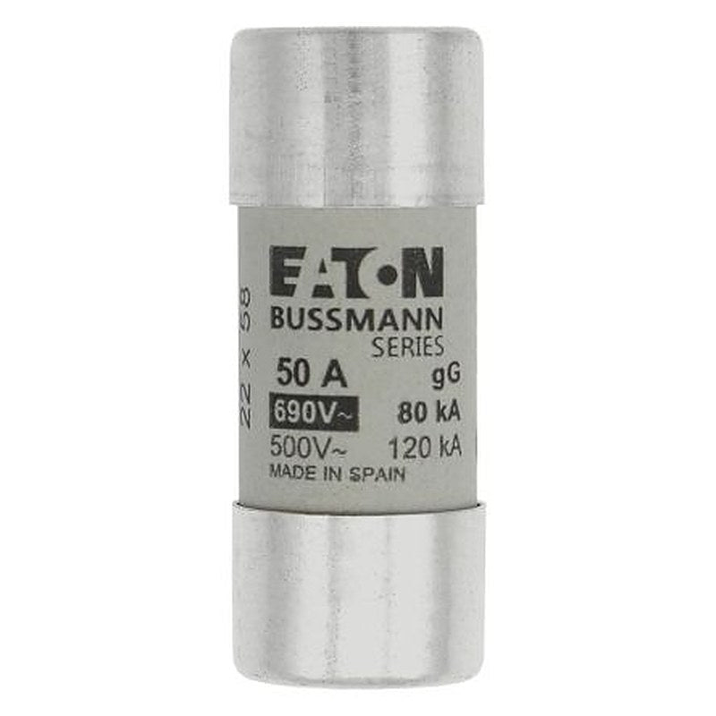 Eaton 50A gG/gL Cartridge Fuse, 22 x 58 mm
