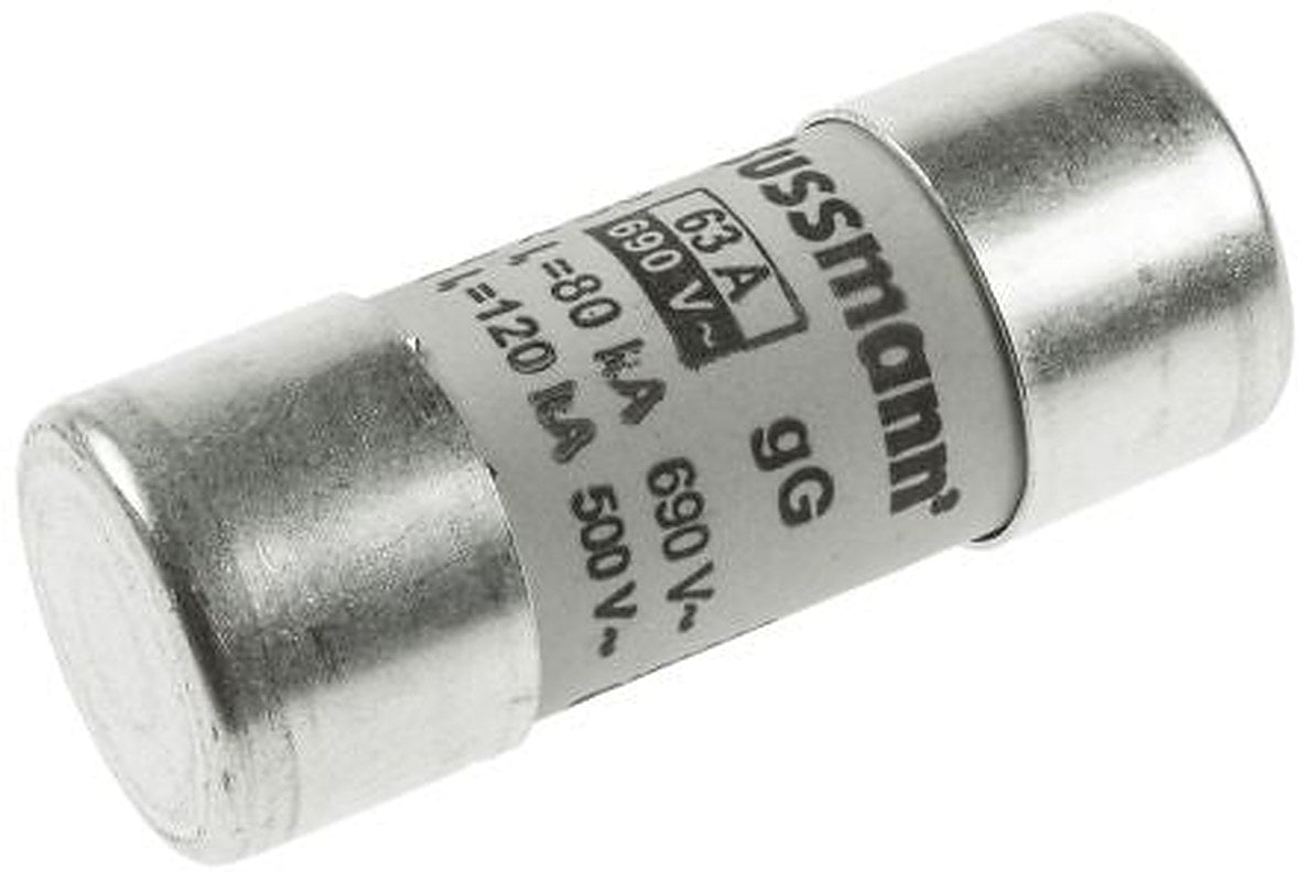 Eaton 63A 5 ST Ceramic Cartridge Fuse, 22 x 58 mm