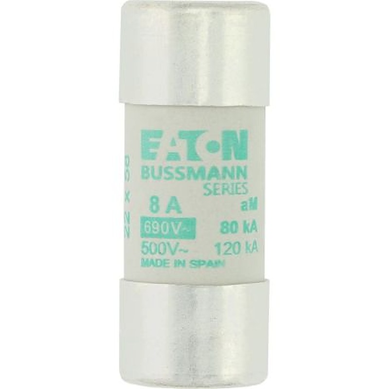 Eaton 8A AM Ceramic Cartridge Fuse, 22 x 58 mm