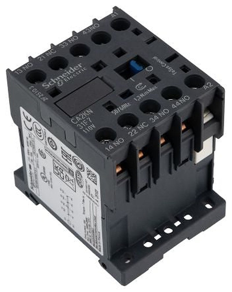 Schneider Electric TeSys K Contactor, 110V ac Coil, 4-Pole, 10 A, 3 NO/1 NC, 690V ac