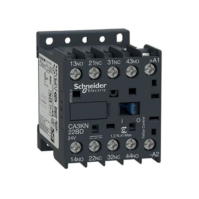 Schneider Electric TeSyS CA Contactor Relay, 12V dc Coil, 4-Pole, 10 A, 3 W 12V dc, 2 NO/2 NC, 690V
