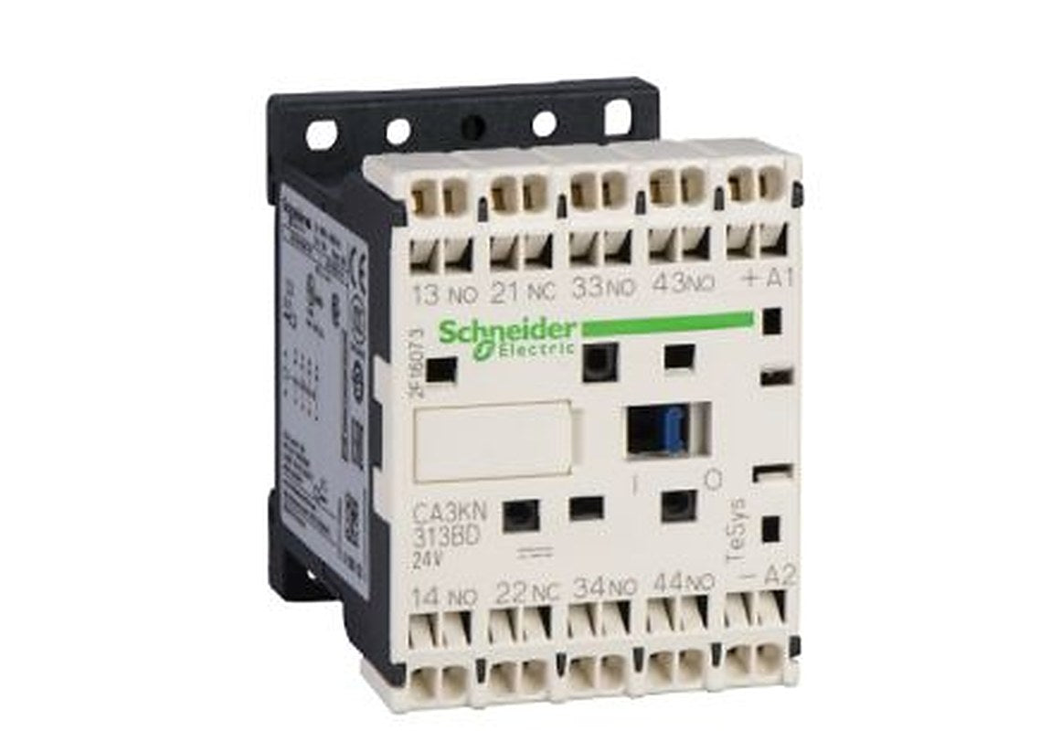 Schneider Electric, TeSyS CA Control Relay 3 NO/1 NC, 10A Contact Rating, 24V dc 3PST