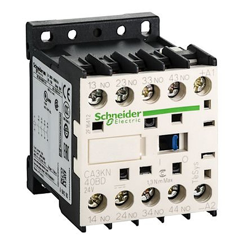 Schneider Electric CA3K Control Relay, 60V dc Coil, 4-Pole, 3 W 60V dc, 3 NO/1 NC, 690V
